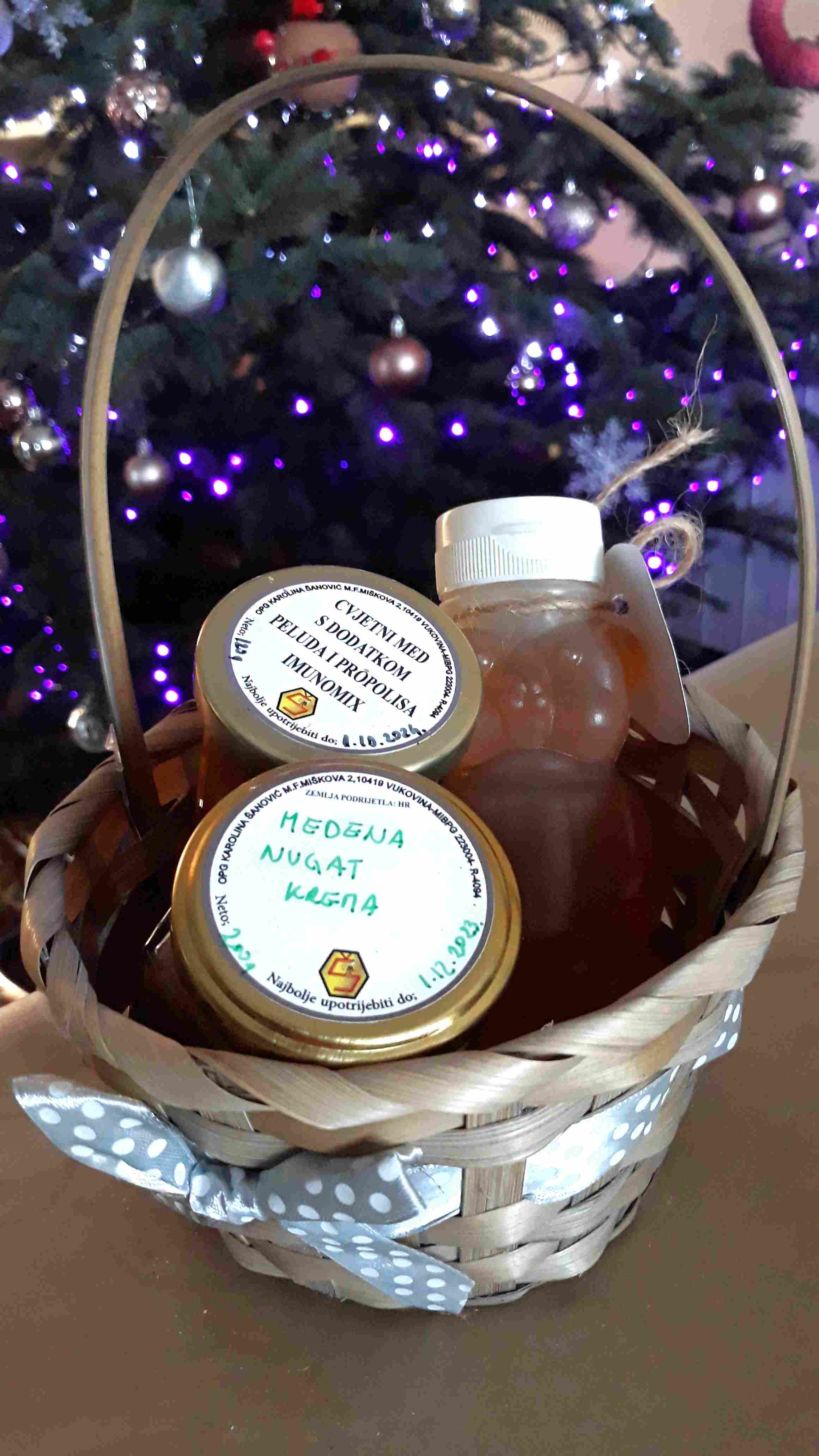 Poklon košarica s ručkom, srednji